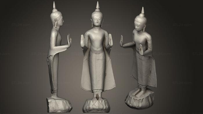 Статуэтки Будда (Будда 18, STKBD_0119) 3D модель для ЧПУ станка